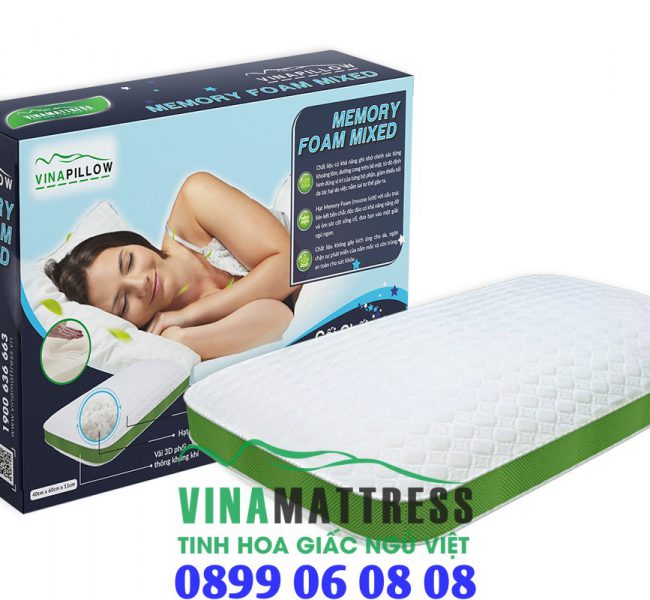 Gối Vinapillow Memory Foam Mixed